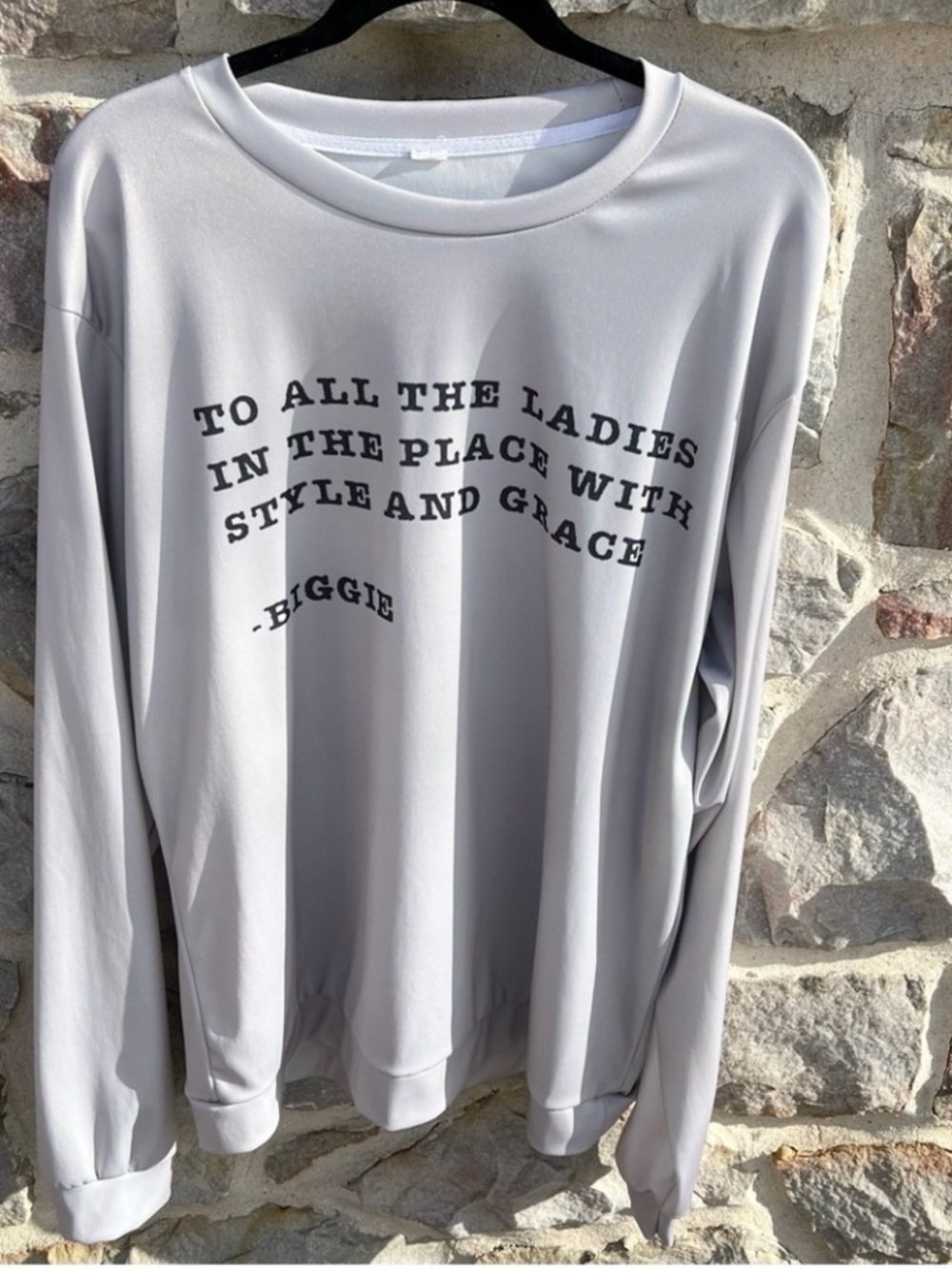Biggie Smalls To All The Ladies In The Place Long Sleeve Shirt Size 2X